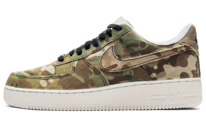 Nike Nike Air Force 1 Low top Skateboard Shoes Men's Army Green