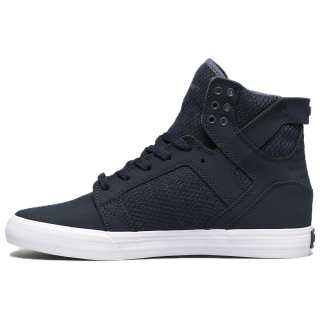 SUPRA Slip Resistant Abrasion Resistant High top Skateboard Shoes Men's Blue