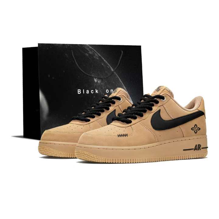 Nike Nike Air Force 1 Black Brown Warrior Thermal Height Increasing Abrasion Resistant