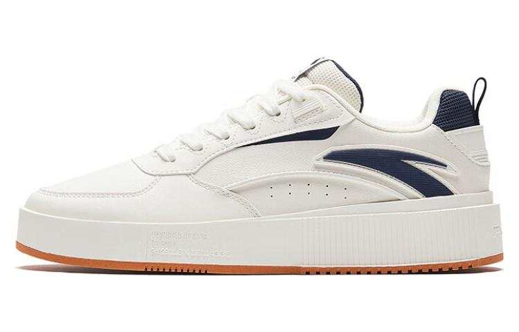 Anta Milk Cap 2 Slip Resistant Abrasion Resistant Low top Skateboard Shoes Men's White Blue