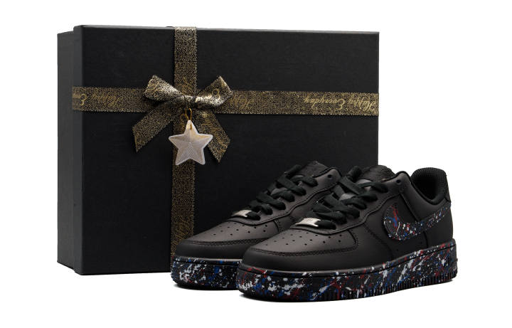 Nike Nike Air Force 1 Cushioning Abrasion Resistant Cushioning, Wear Resistant Low top Skateboard Shoes Unisex Black