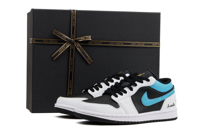 Jordan Jordan Air Jordan 1 Cushioning Abrasion Resistant Cushioning, Wear Resistant Low top Skateboard Shoes Unisex Sky Blue