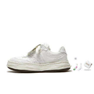 BUABOKE Skateboard Shoes Unisex Low Top White