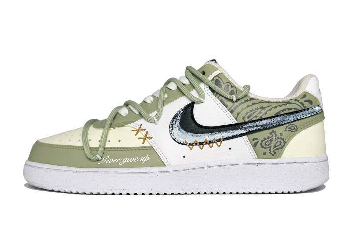 Nike Nike Court Vision 1 Matcha Cashew Nut Low top Skateboard Shoes Men's Green Yellow