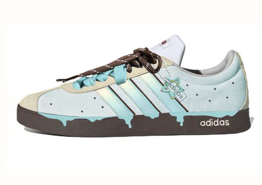 Adidas Adidas VL COURT 2.0 Abrasion Resistant Slip Resistant Abrasion Resistant Slip Resistant Low top Skateboard Shoes Unisex