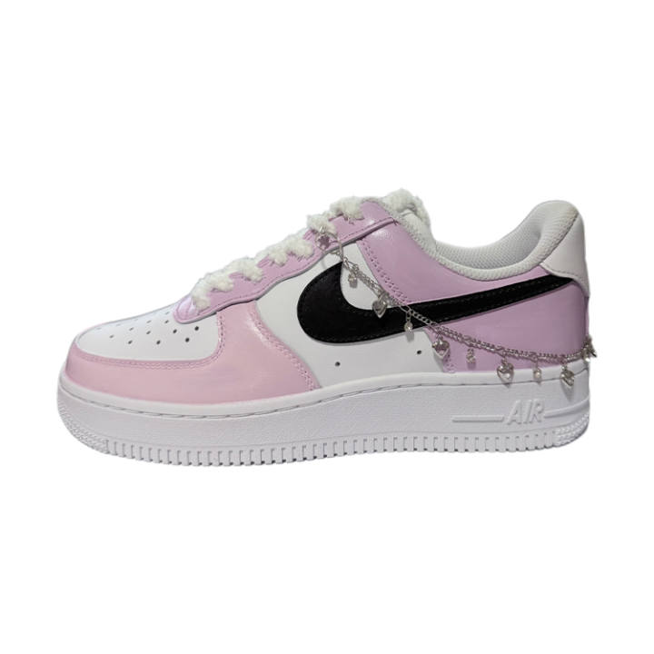 Nike Nike Air Force 1 Low top Skateboard Shoes Women's White Pink