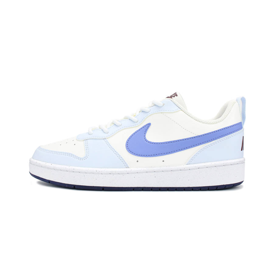 Nike Nike Court Borough Abrasion Resistant, Lightweight, And Breathable Low top Skateboard Shoes GS Blue White