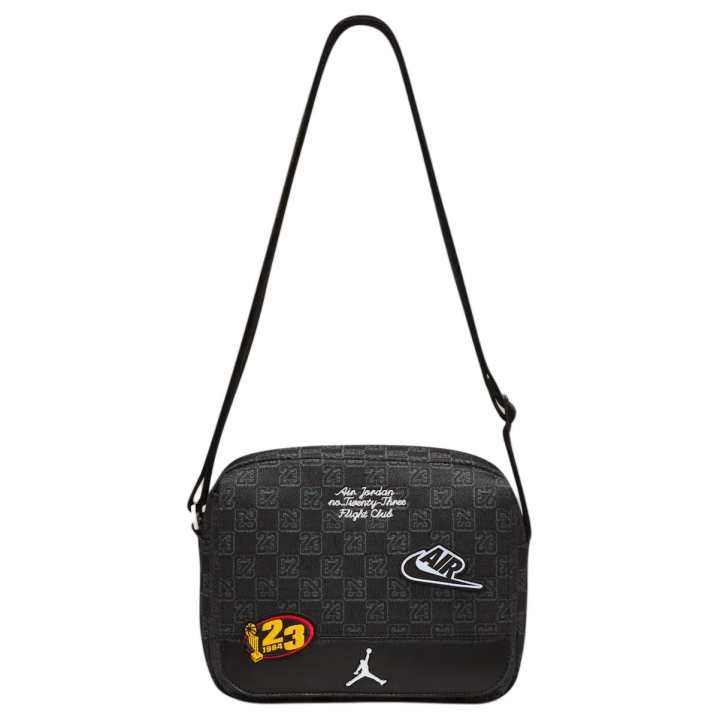 Jordan Jordan Polyurethane Crossbody Bags Unisex Black
