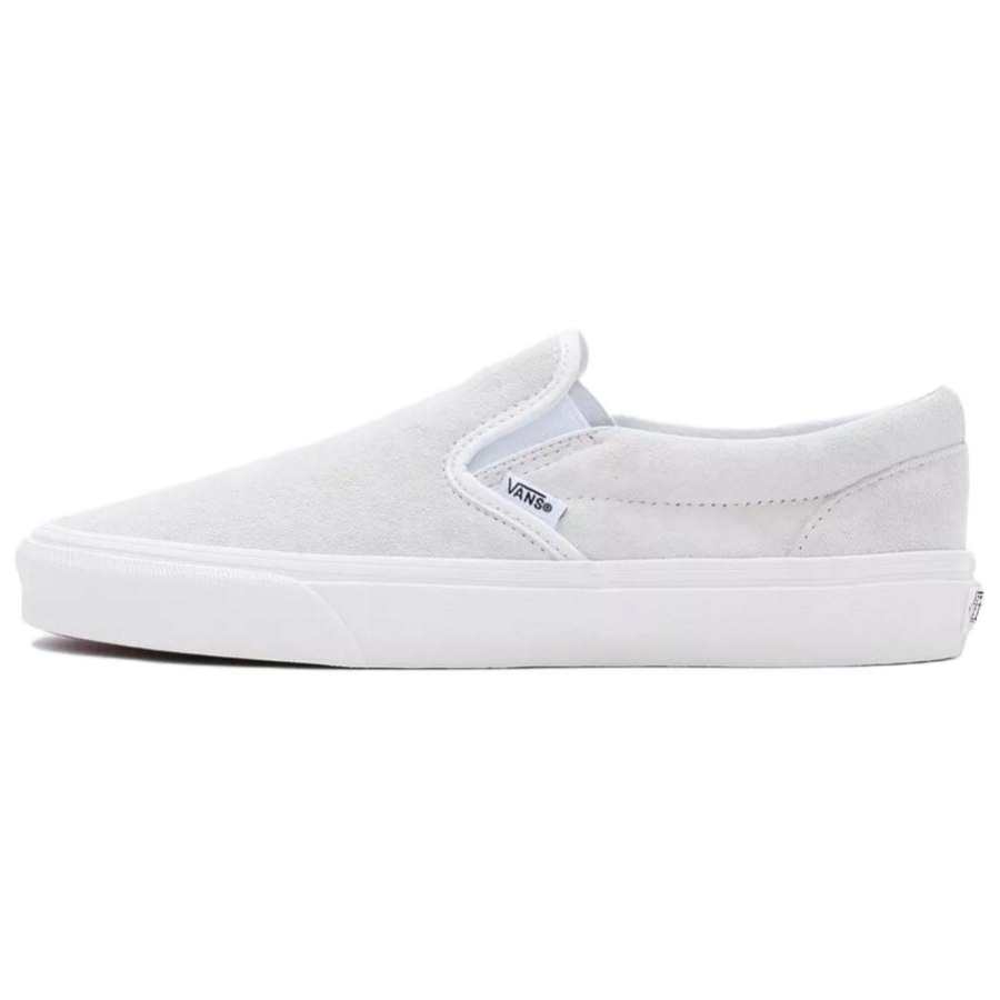 Vans Slip on Abrasion Resistant Abrasion Resistant Low top Skateboard Shoes Unisex White