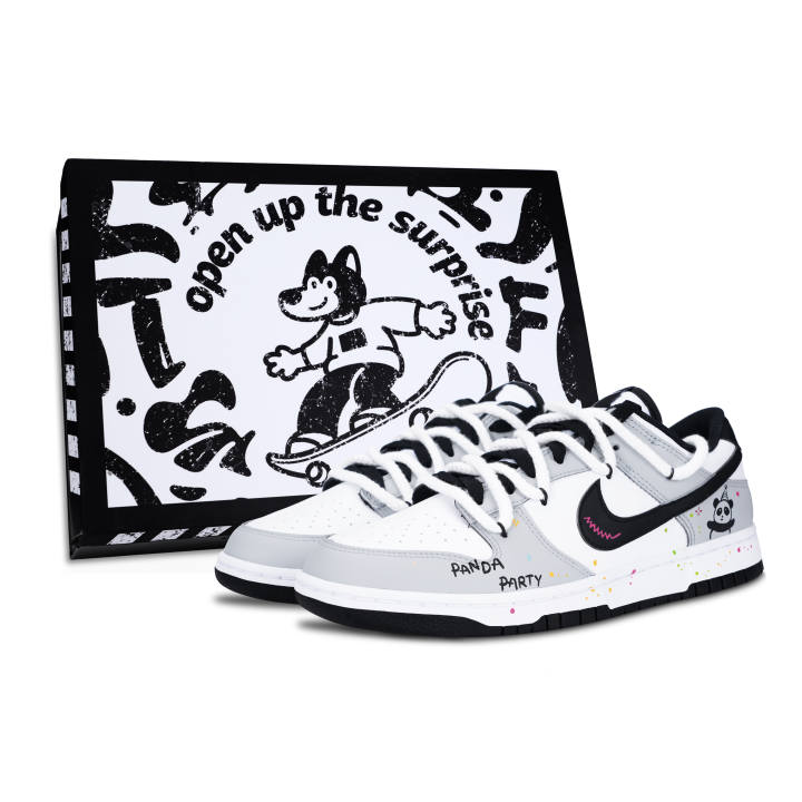 Nike Nike Dunk Panda Party Slip Resistant Abrasion Resistant Slip Resistant Abrasion Resistant Low top Skateboard Shoes