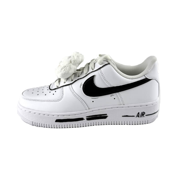 Nike Nike Air Force 1 Abrasion Resistant Lightweight Wear resistant And Lightweight Low top Skateboard Shoes Women's White