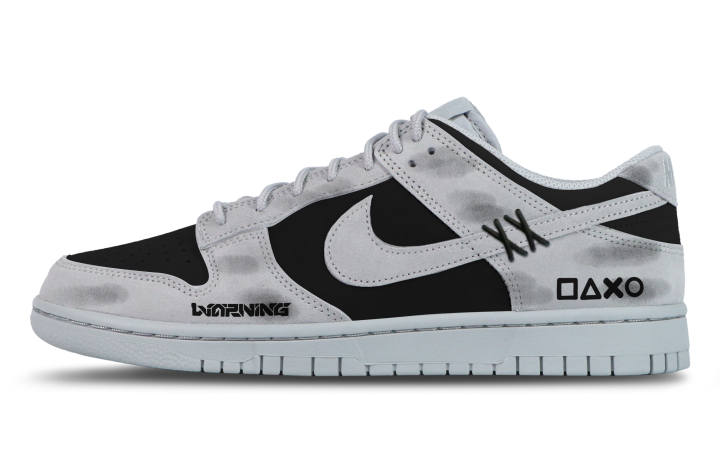 Nike Nike Dunk Abrasion Resistant Abrasion Resistant Low top Skateboard Shoes Unisex Black Gray