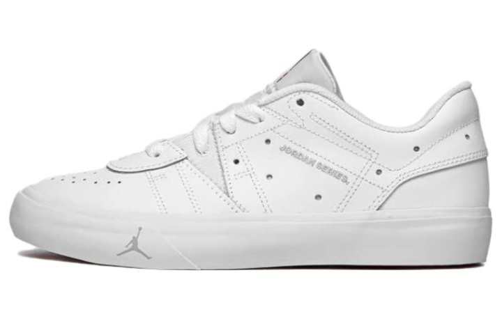 Jordan Jordan Series White University Red Polyester Slip Resistant Cushioning Abrasion Resistant Low top Skateboard Shoes