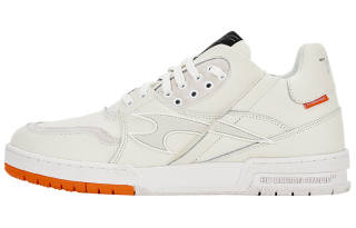 HARSH AND CRUEL Low top Skateboard Shoes Unisex White Orange