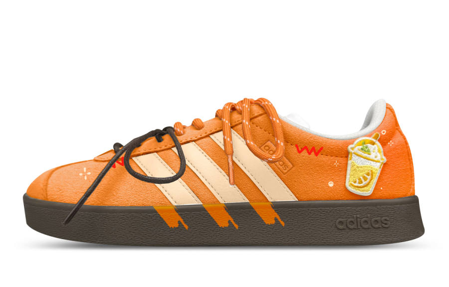 Adidas Adidas VL COURT 2.0 Leather Cushioning Abrasion Resistant Low top Skateboard Shoes Unisex