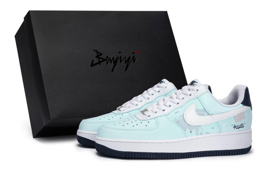 Nike Nike Air Force 1 811 Manufacturing, Arctic Ocean, Special Shoe Box Slip Resistant Lightweight Non slip Lightweight