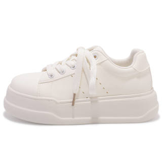 SHENLINSEN Wear resistant And Lightweight Low top Skateboard Shoes Women's Beige