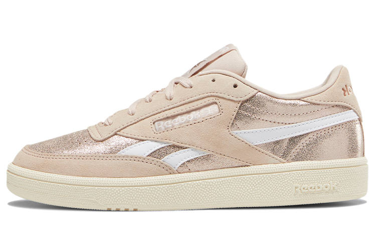 Reebok Club C Skateboard Shoes Women's Low Top Rose Pink