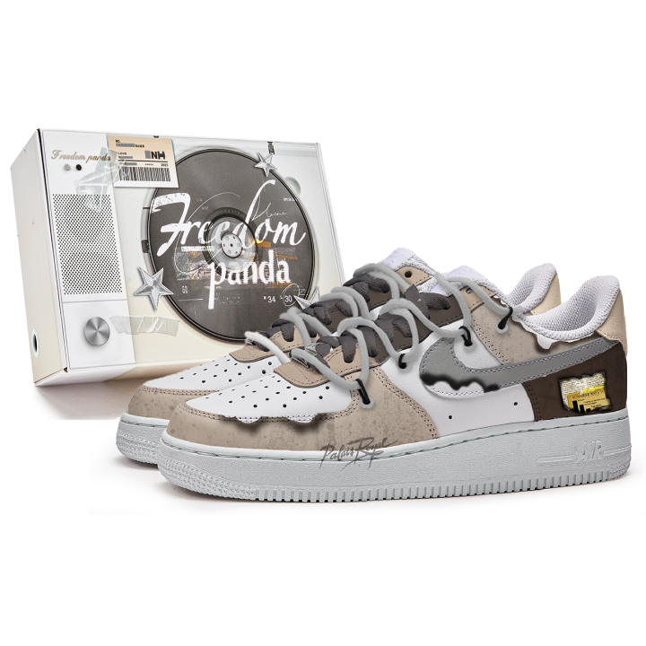 Nike Nike Air Force 1 Freedom Panda, Box, Zuo Abrasion Resistant Lightweight Wear resistant And Lightweight Low top