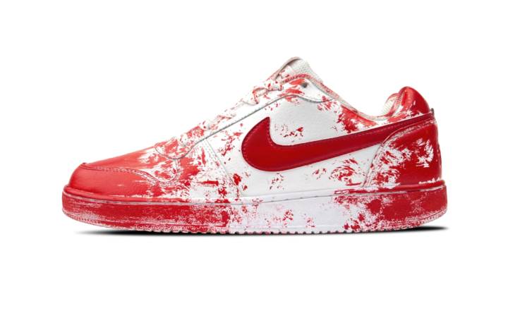 Nike Nike EBERNON Low top Skateboard Shoes Men's Red White