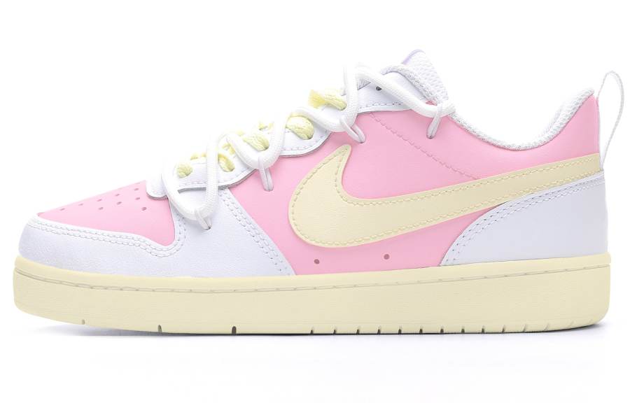 Nike Nike Court Borough Coverage Abrasion Resistant Lightweight Breathable Low top Skateboard Shoes GS Pink