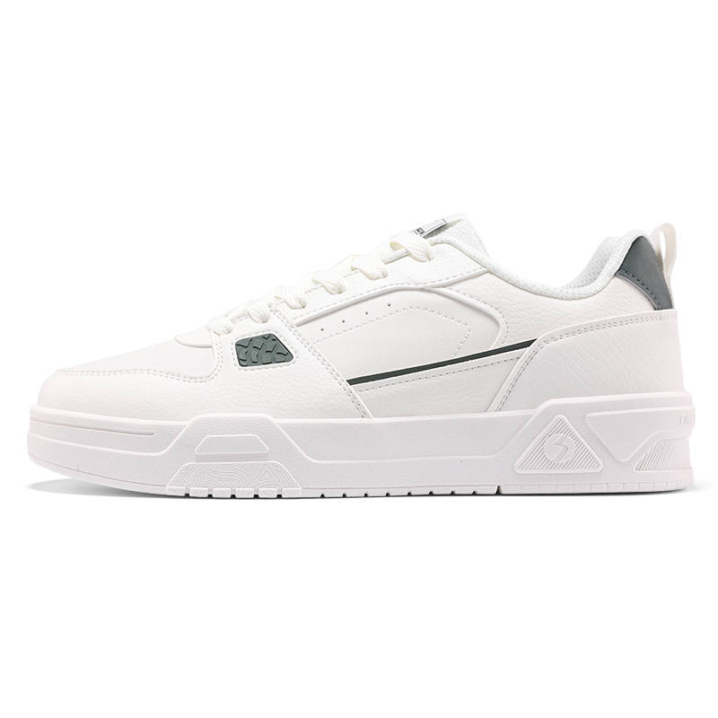 361° Slip Resistant Abrasion Resistant Low top Skateboard Shoes Men's White Green