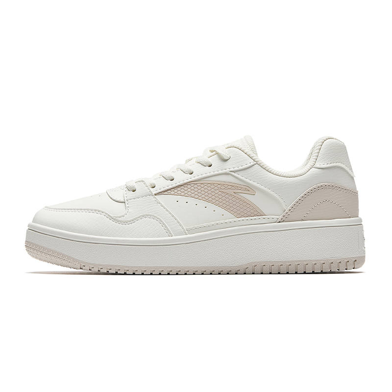 Anta Skateboard Shoes Women's Ivory White/Mud Gray