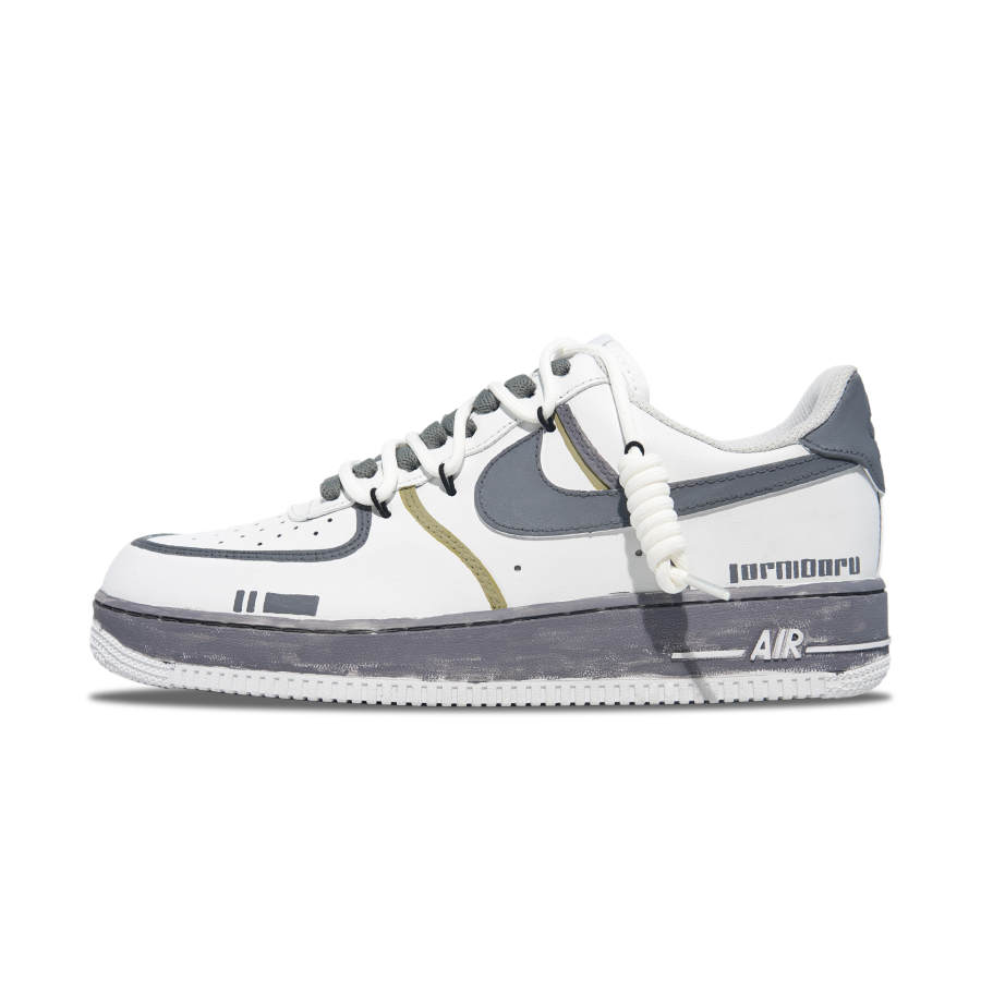 Nike Nike Air Force 1 Abrasion Resistant Low top Skateboard Shoes Men's White