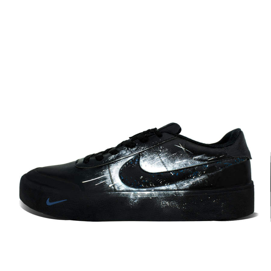 Nike Nike Court Shot Skateboard Shoes Men's Low Top Black/White