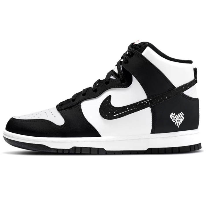 Nike Nike Dunk Starry Sky Abrasion Resistant High top Skateboard Shoes Unisex Black White