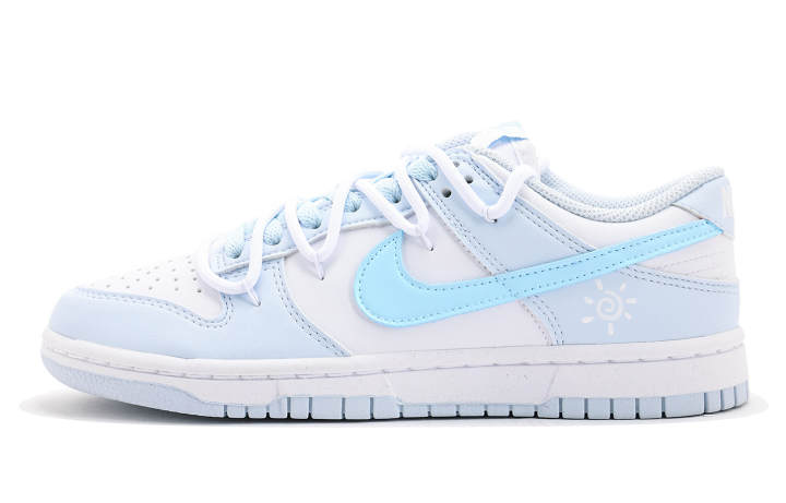 Nike Nike Dunk Coverage Abrasion Resistant Coverage Abrasion Resistant Low top Skateboard Shoes Women's White Blue