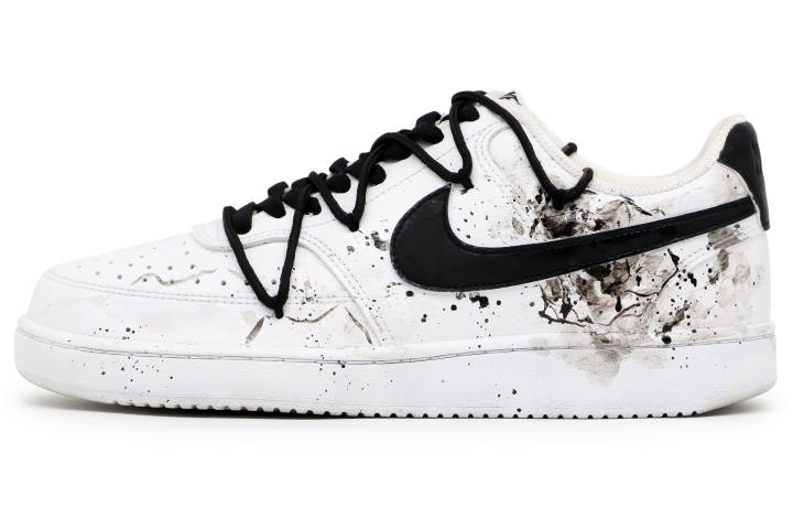 Nike Nike Court Vision 1 Skateboard Shoes Men's Low Top White/Black