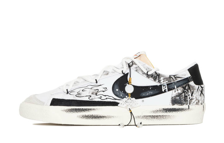 Nike Nike Blazer Green Mountain Auspicious Cloud Abrasion Resistant Lightweight Low top Skateboard Shoes Men's White