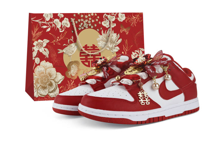 Nike Nike Dunk Slip Resistant, Abrasion Resistant, Lightweight Low top Skateboard Shoes Unisex Red