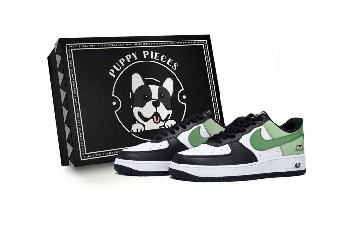 Nike Nike Air Force 1 Vibrant Matcha, Special Shoe Box Slip Resistant Low top Skateboard Shoes Men's White Green