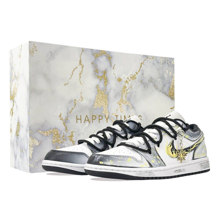 Jordan Jordan Air Jordan 1 Tomb Raider Abrasion Resistant Low top Skateboard Shoes Unisex