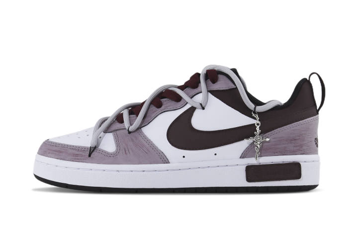 Nike Nike Court Borough Low 2 Smart Fruit, Twilight Rose Slip Resistant Abrasion Resistant Low top Skateboard Shoes GS