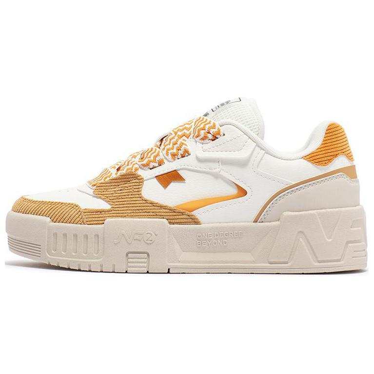 361° Slip Resistant Low top Skateboard Shoes Women's White Yellow