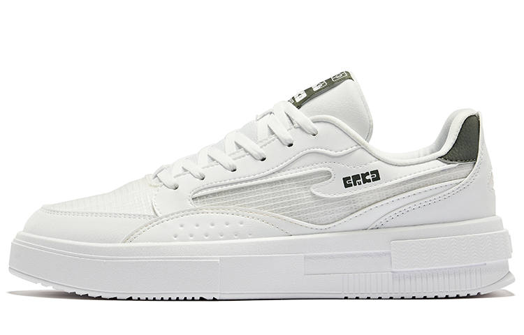 Erke Stunning 1.0lite Slip Resistant Abrasion Resistant Low top Skateboard Shoes Men's Erke White