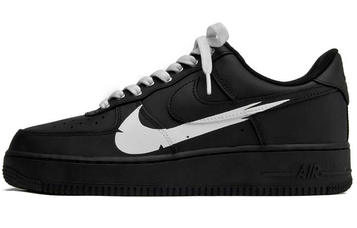 Nike Nike Air Force 1 Trendy Abrasion Resistant Balance Low top Skateboard Shoes Unisex Black White