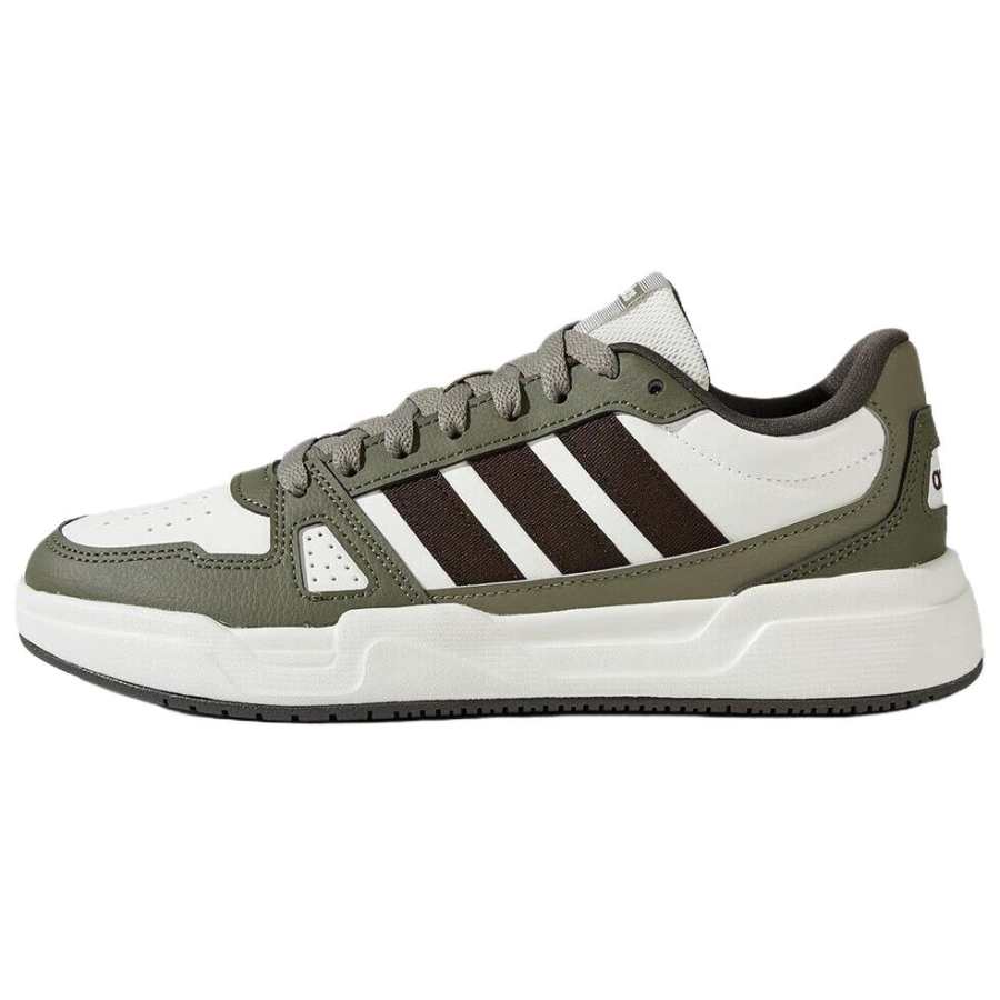Adidas Adidas LITE BALLER Wear resistant And Lightweight Low top Skateboard Shoes Unisex White Green Umber