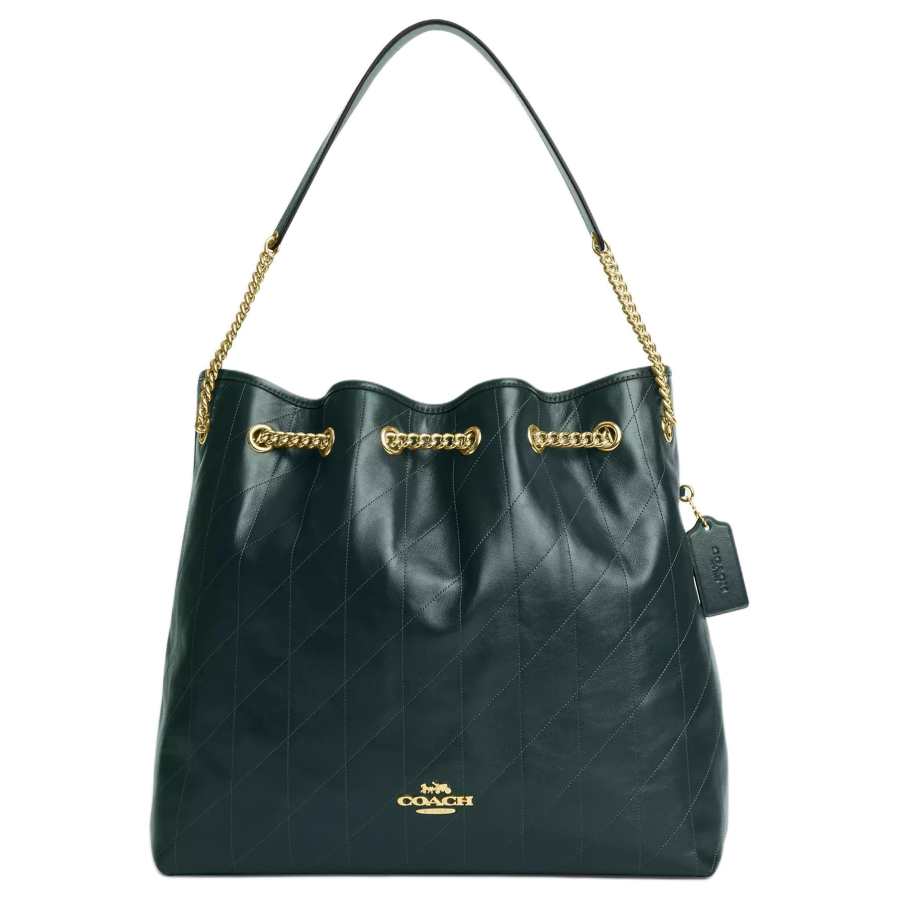 COACH COACH Leather Shoulder Bag Large Women's Jasper