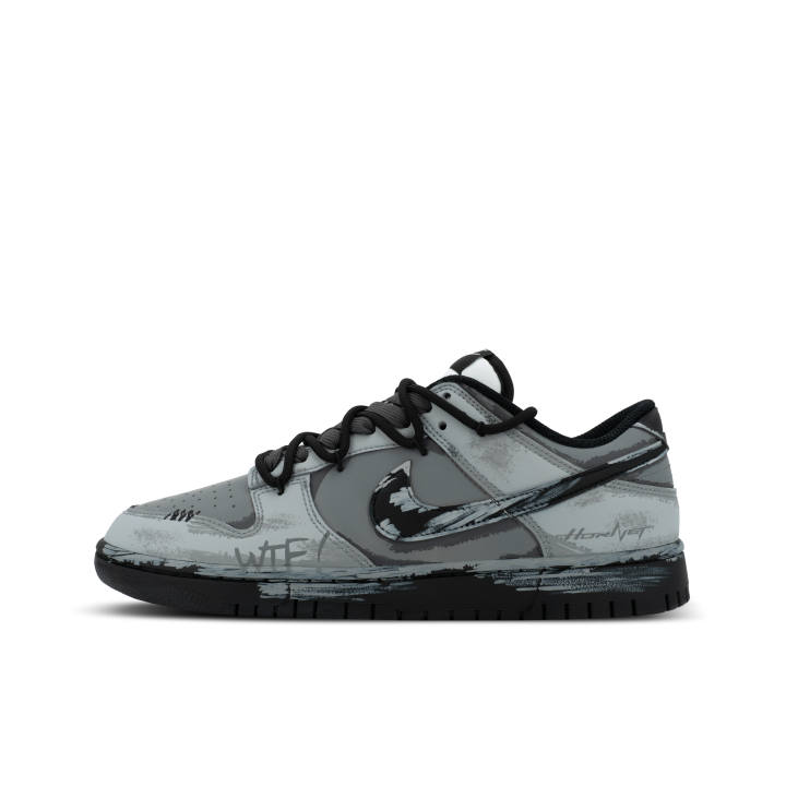 Nike Nike Dunk Gorilla Jiedian XJDD Storm Domain Low top Skateboard Shoes Unisex Black Gray