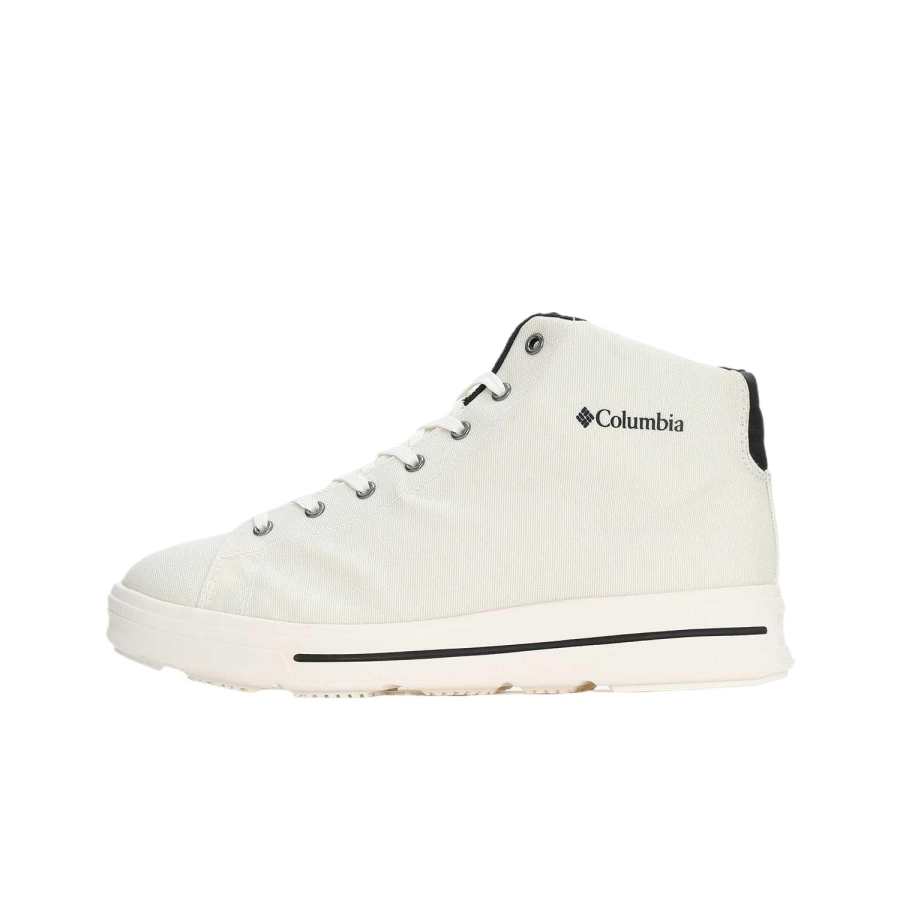 Columbia Slip Resistant Abrasion Resistant Slip Resistant Abrasion Resistant Mid top Skateboard Shoes Unisex White