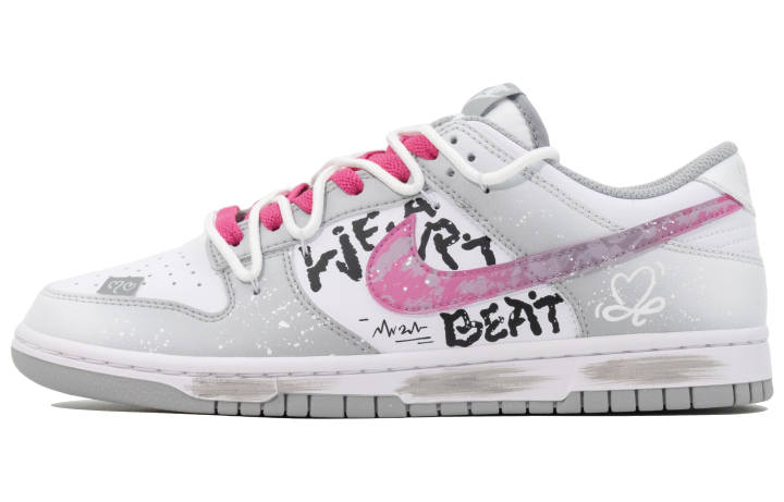Nike Nike Dunk Low top Skateboard Shoes Unisex Gray Pink