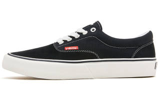 Vision Street Wear Trainers Plus Abrasion Resistant Low top Skateboard Shoes Unisex Night Black