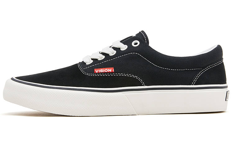 Vision Street Wear Trainers Plus Abrasion Resistant Low top Skateboard Shoes Unisex Night Black