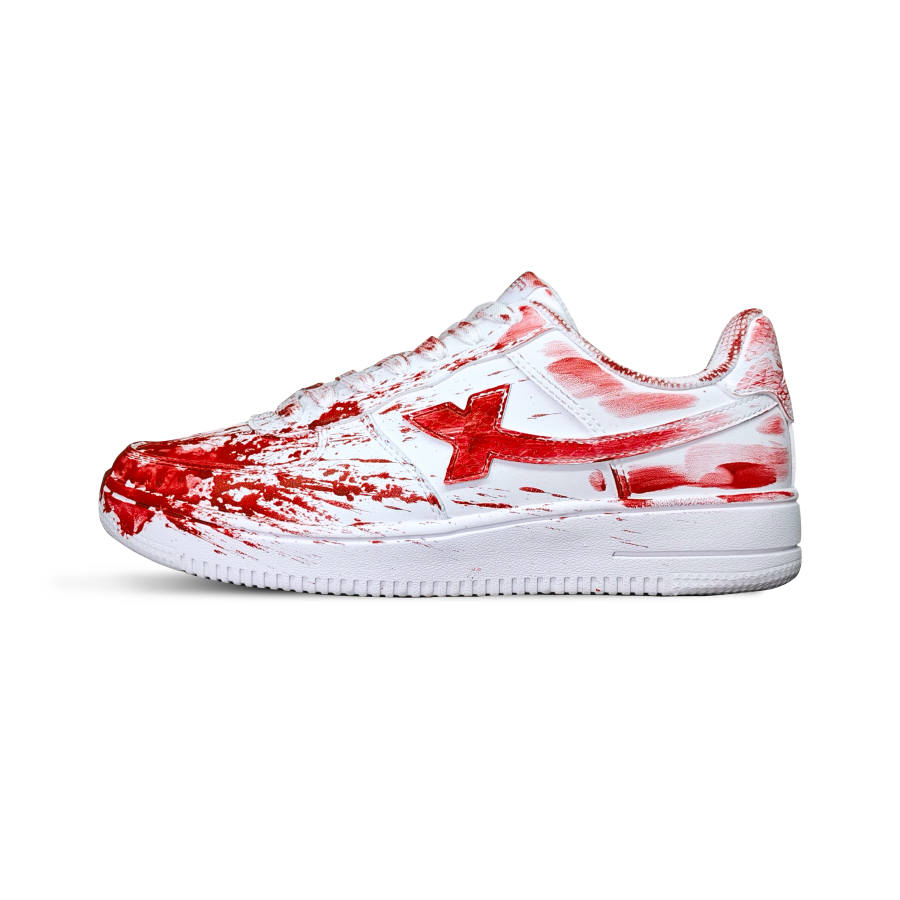 XTEP Air Force 1 Slip Resistant Abrasion Resistant Low top Skateboard Shoes Unisex Red
