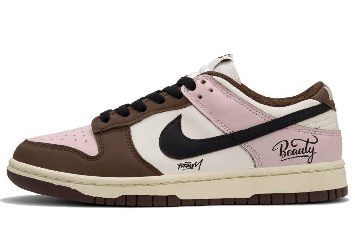 Nike Nike Dunk Strawberry Mocha Low top Skateboard Shoes Unisex Pink White
