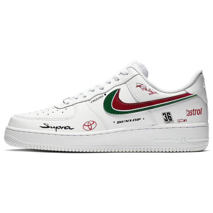 Nike Nike Air Force 1 Skateboard Shoes Unisex Low Top White/Red